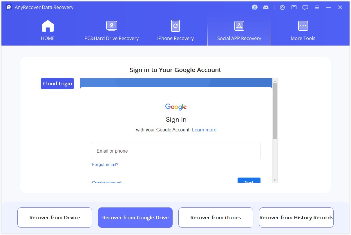 sign in to Google Account