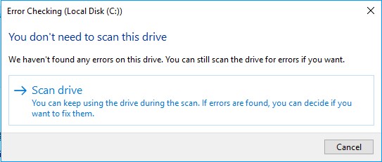 check hard drive