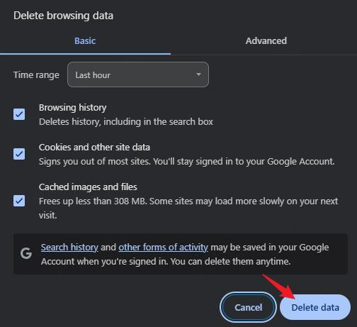 clear browser cache 1