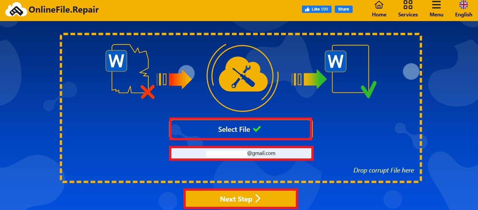 select file