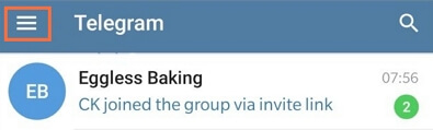 delete telegram contacts android