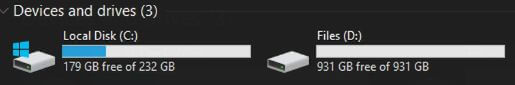 external hdd showing in disk management