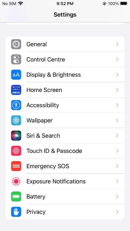 adjust display settings to fix green lines on iphone screen