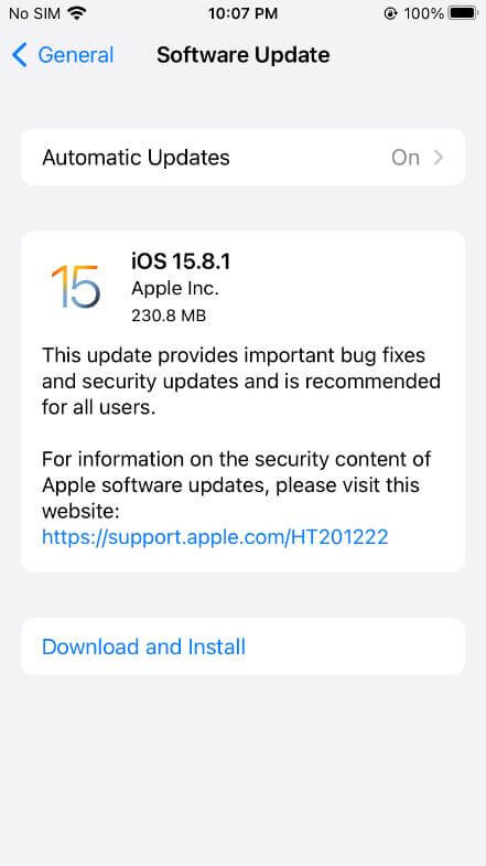 update ios version