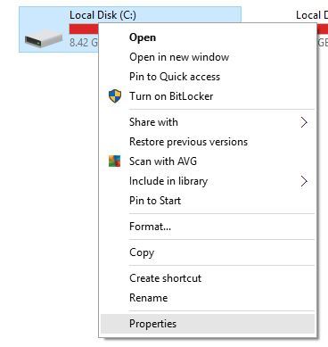 hard drive properties