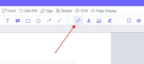 insert link button