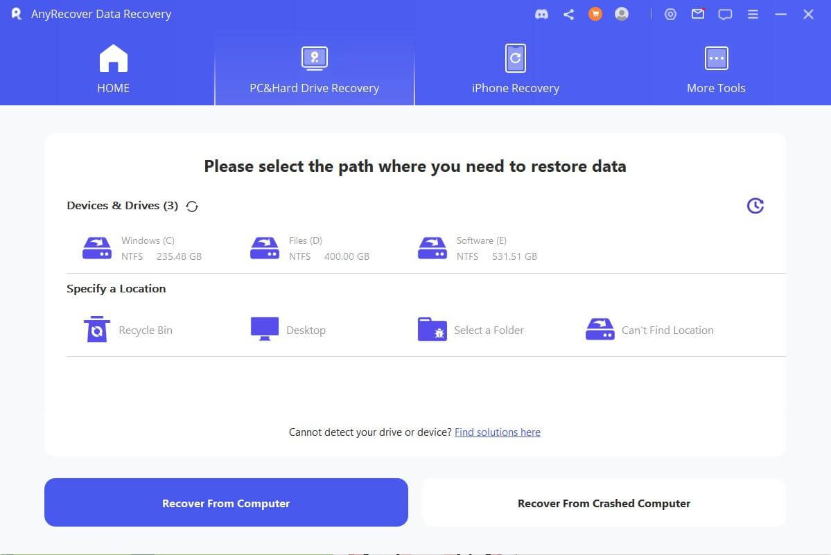 recover pc data