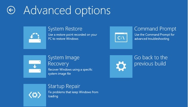 run system restore