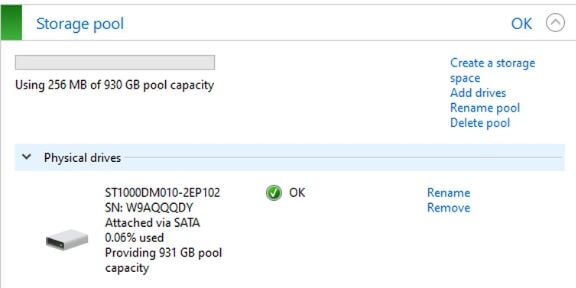 storage pool
