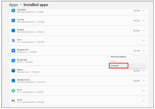 unstall software