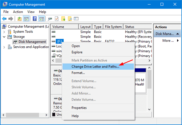 change drive to fix damaged sd card