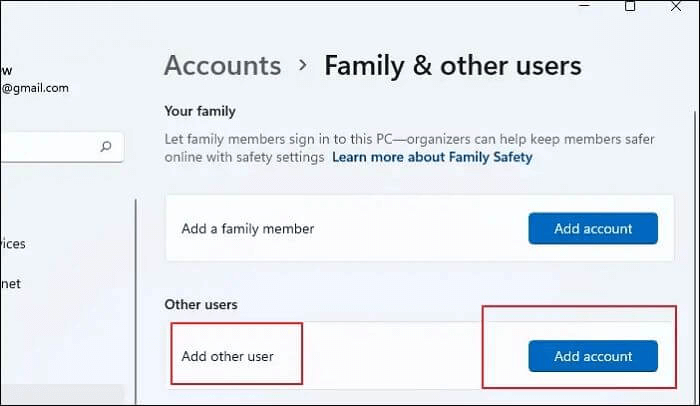 create user account to fix error 0x800701b1