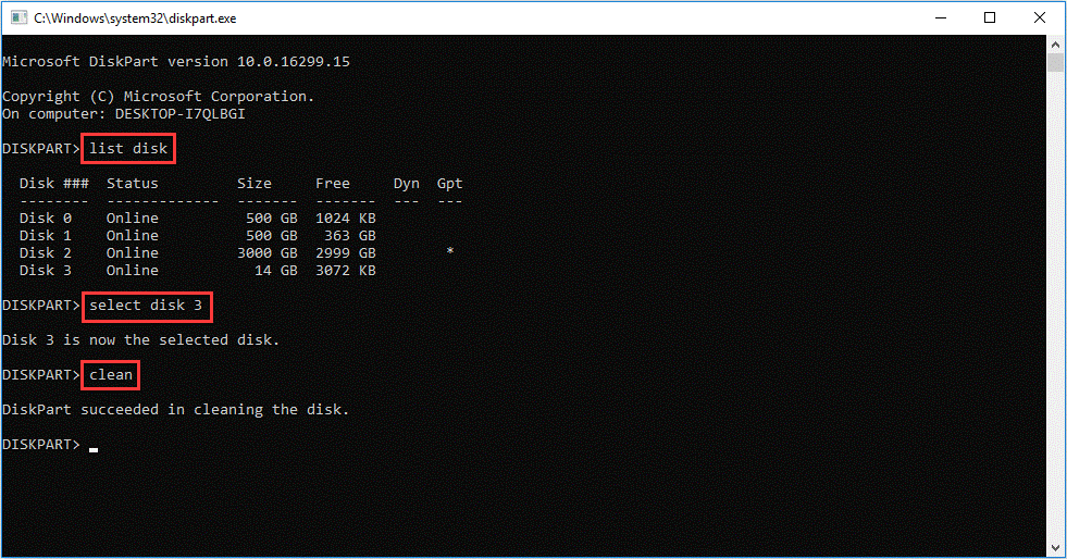 diskpart cmd1