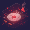 An icon of a corrupted file on an SSD or HDD