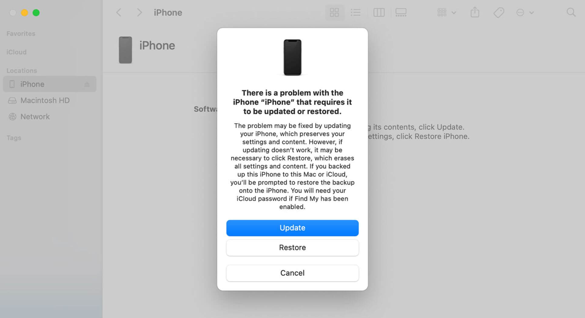 iphone 15/16 black screen