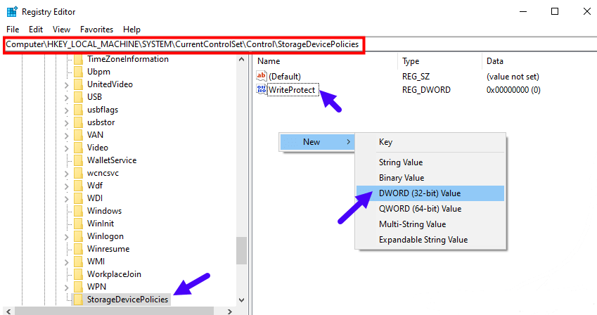 new writeprotect