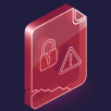 A graphic representing a corrupted or unopenable PDF file