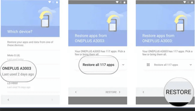 backup and restore android apps and data