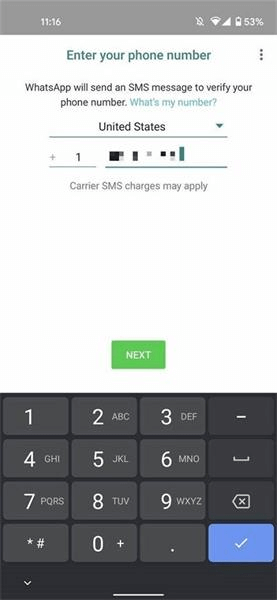 open the app and add info details