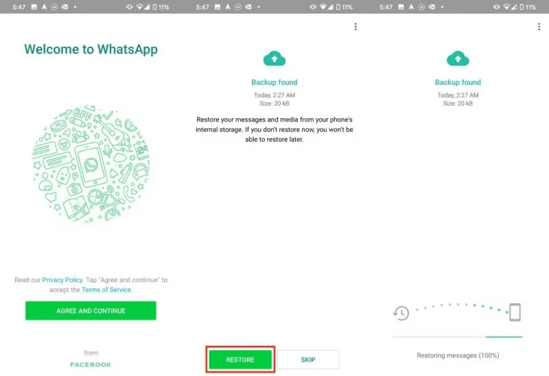 retrieve deleted whatsapp group messages on android with backup