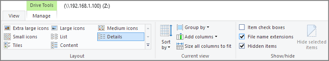 show hidden files folders