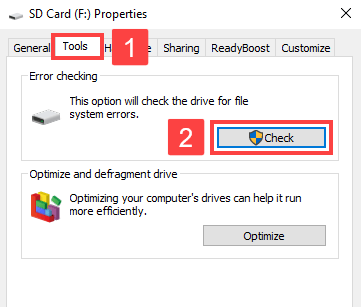 ssd error checking