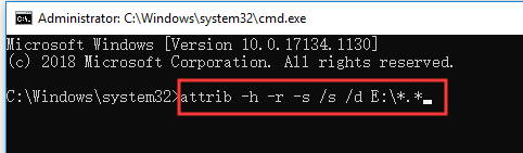 unhide hidden files by fixing file attributes