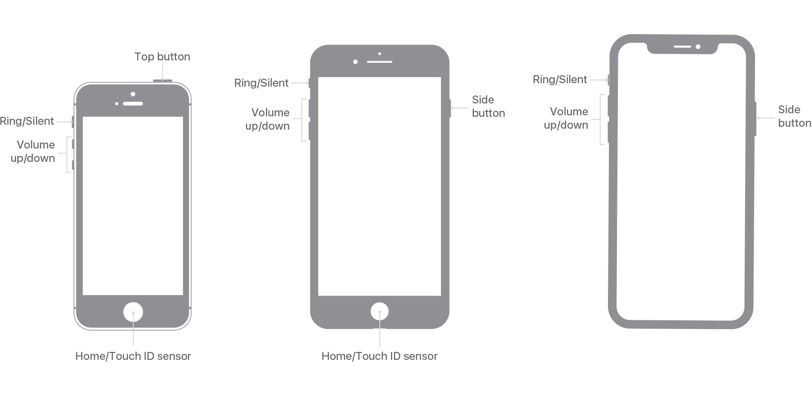 volume up down button iphone